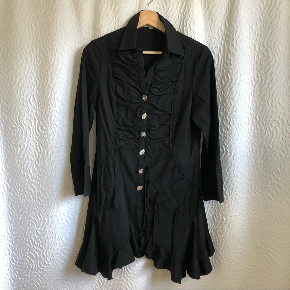 Black Goth style shirt This shirt is new in Excellent  condition no fading